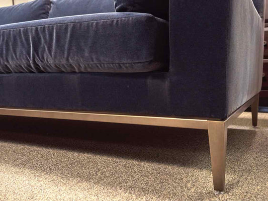 Restoration Hardware 'Italia Track Arm' Sofa in 'Indigo'
