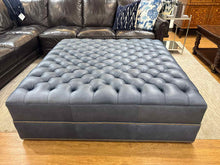 Taylor King Square Leather Ottoman