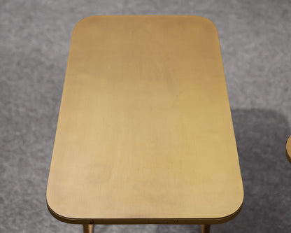 Pair of Crate & Barrel Gold Side Tables