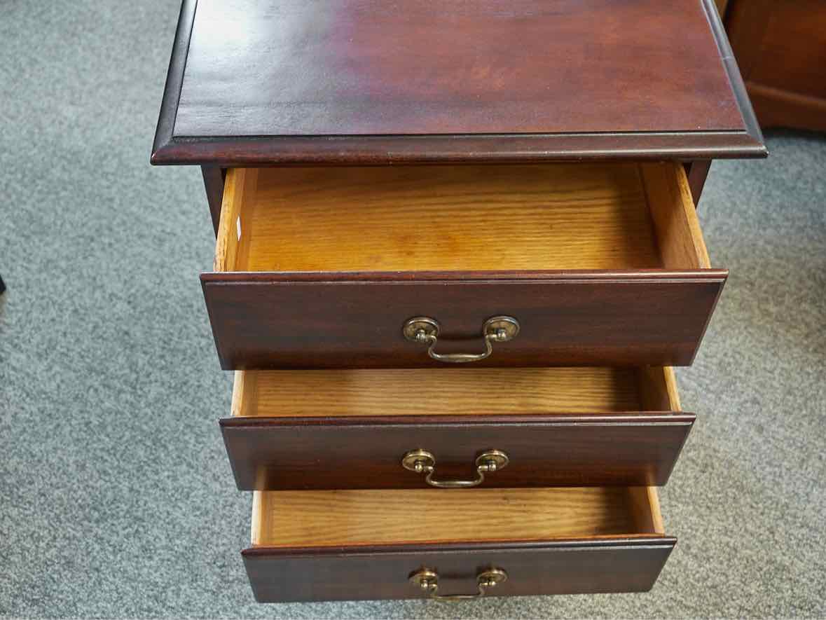 Solid Cherry Three Drawer Nightstand