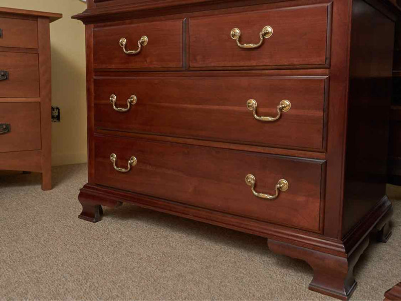 Pennsylvania House 4 Over 3 Cherry Chest With Brass Handles