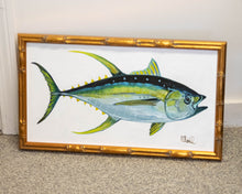 'Fish on Canvas 2' Framed Print