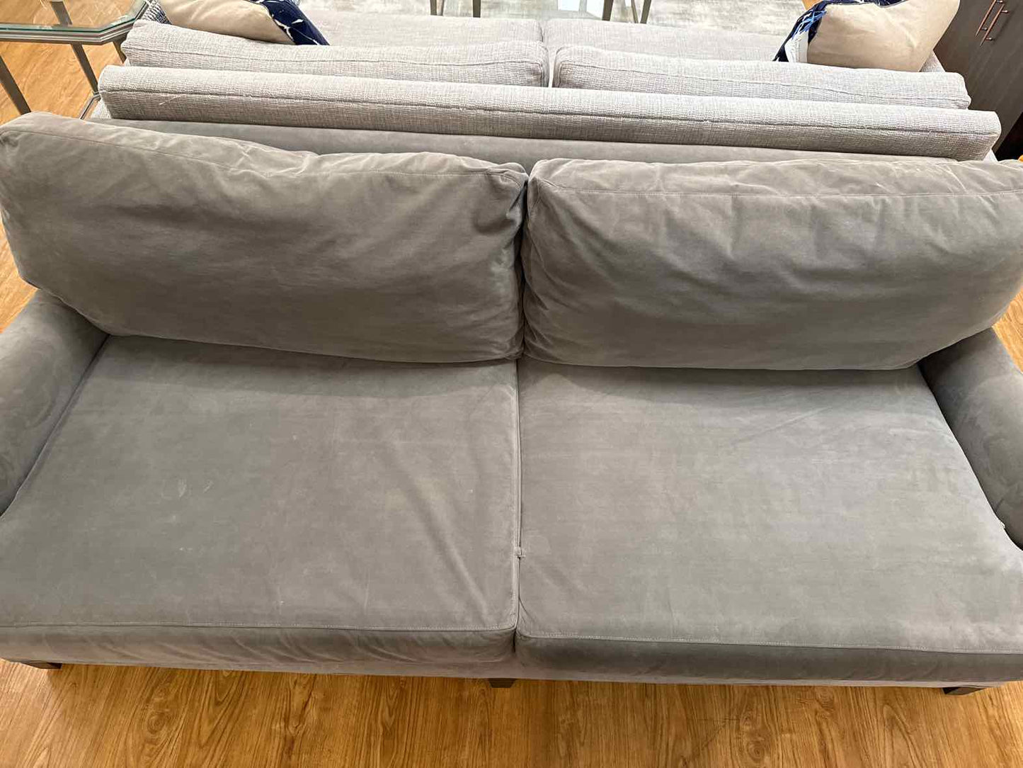 MG+BW 'Whitley' 2-Seat Charcoal Gray Sofa