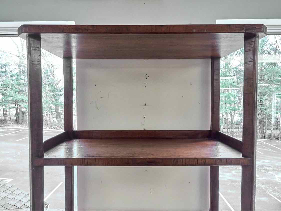 Four Shelf Etagere in Country Walnut Finish