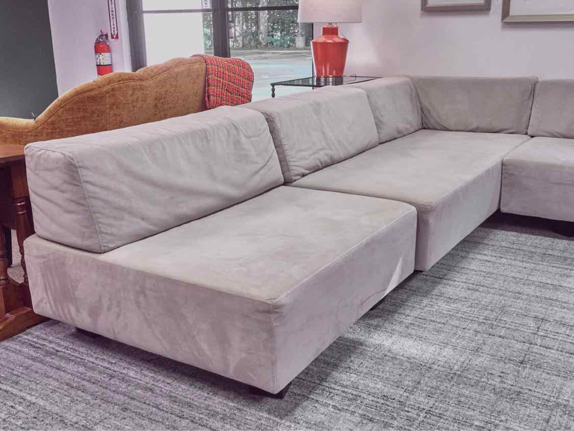 West Elm Modular 'Tillary' Sectional in Light Gray