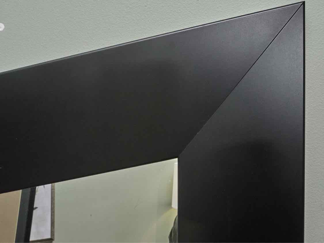 Black Contemporay Floor Mirror