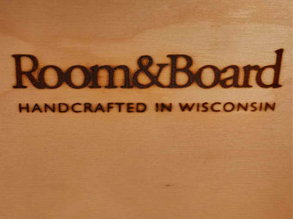 Room & Board Linear Storage Cabinet in Walnut on Natural Steel Frame