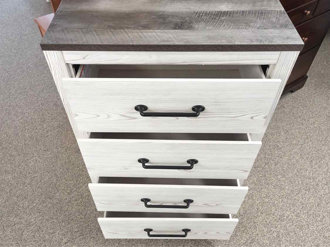White Four Drawer Chest