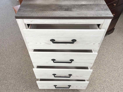 White Four Drawer Chest