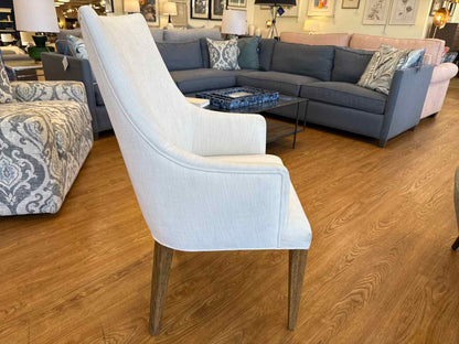 RH 'Ella' Pair of Fabric Dining Armchairs