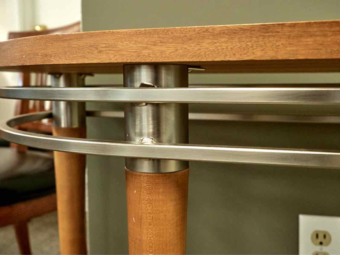 Ethan Allen 'Radius' Console in Light Blonde