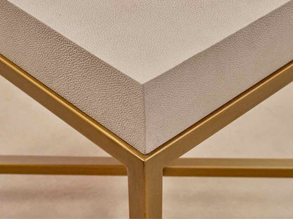 Contemporary Square Shagreen Side Table