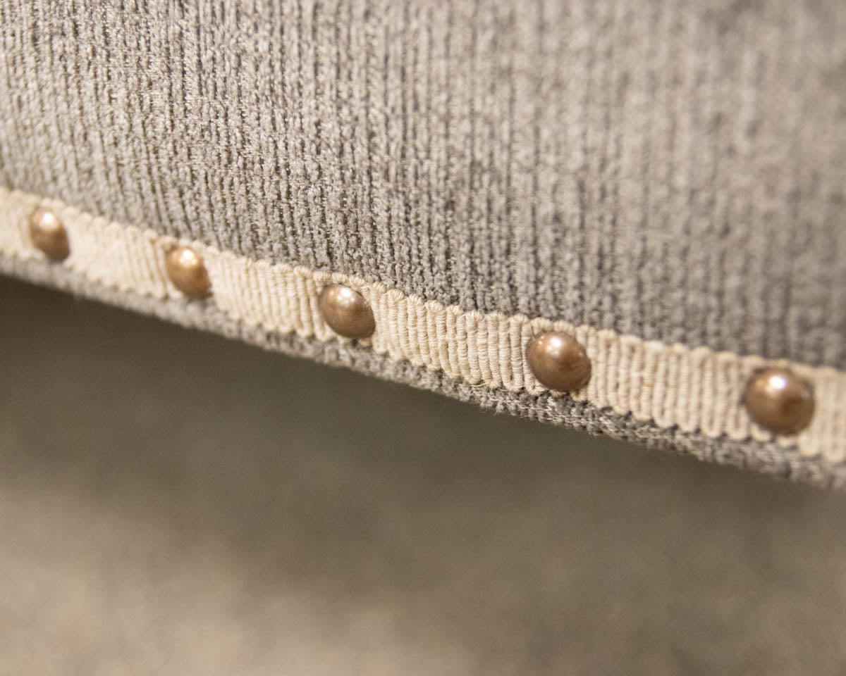 Grey Tufted Settee