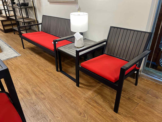 Crate & Barrel Outdoor Sofa, Chair, and Side Table Set