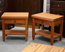 Pair of Custom Cherry Saltwoods Nightstands