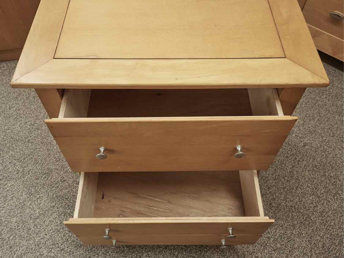 Stanley Maple Two Drawer Nightstand