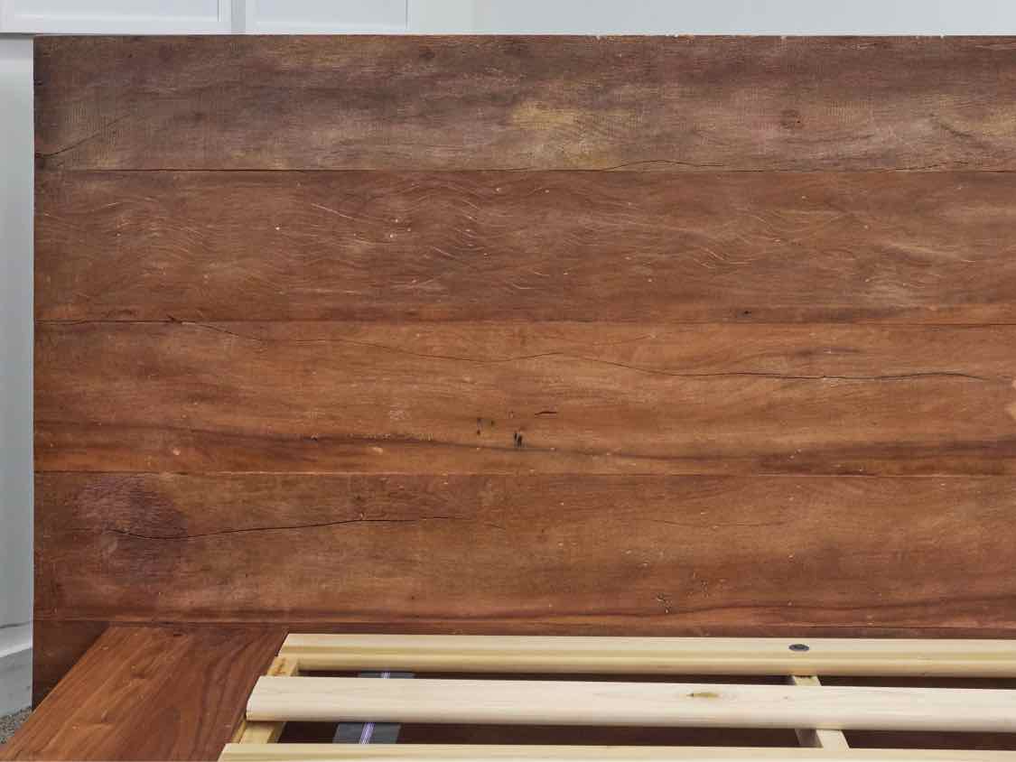 Crate & Barrel Mango Wood Queen Platform Bed
