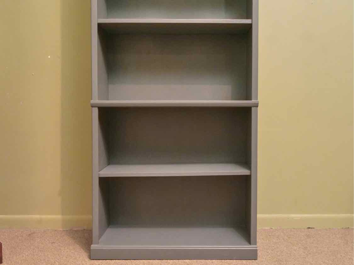 Pine 3 Adjustable Shelf Bookcase in Colonial Blue Finish