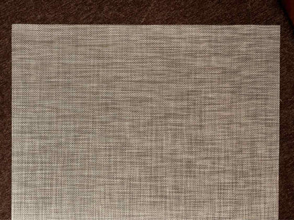 Chilewich Inc  Indoor & Outdoor Basket Weave 'Oyster'  No Slip Backing Area Rug