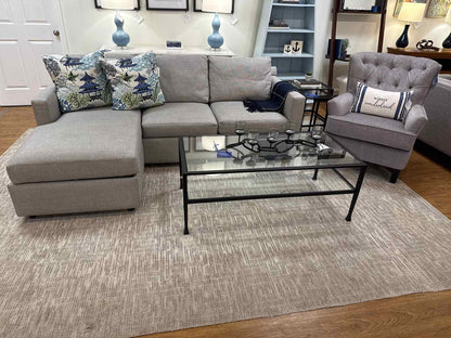 Crate & Barrel 'Barrett II' Sofa w/ Reversible Chaise