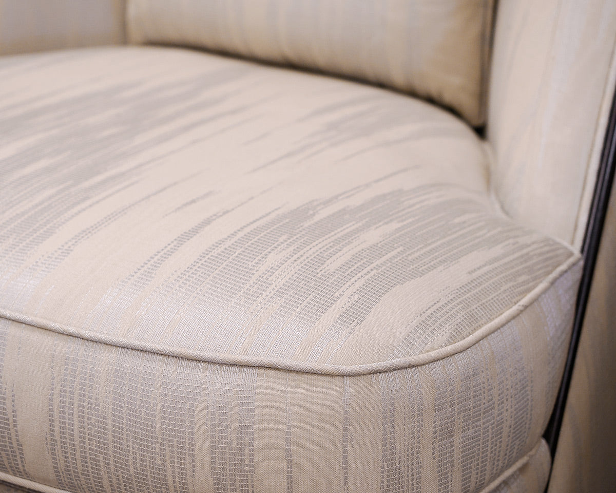 Pair of Bolier Upholstered Slipper Chairs