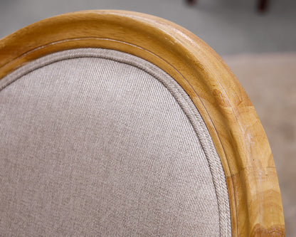 Set of 6 French Country Oval Back Dining Chairs