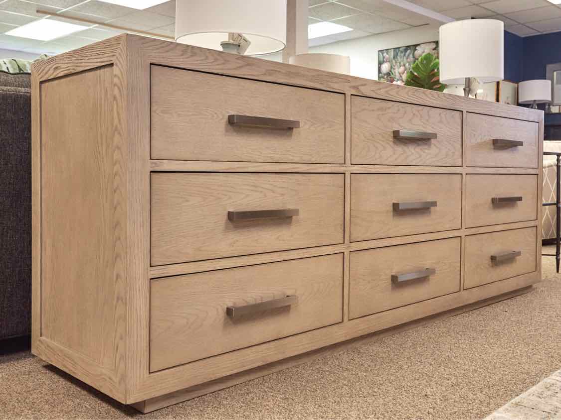 'Kempton' 9 Drawer Dresser with Steel Pulls