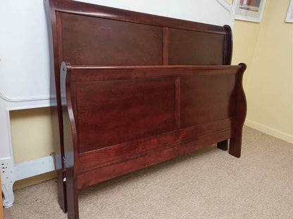Dark Cherry Queen Sleigh Bed