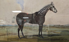 'Equestrian II A' Horse Illustration with Landscape