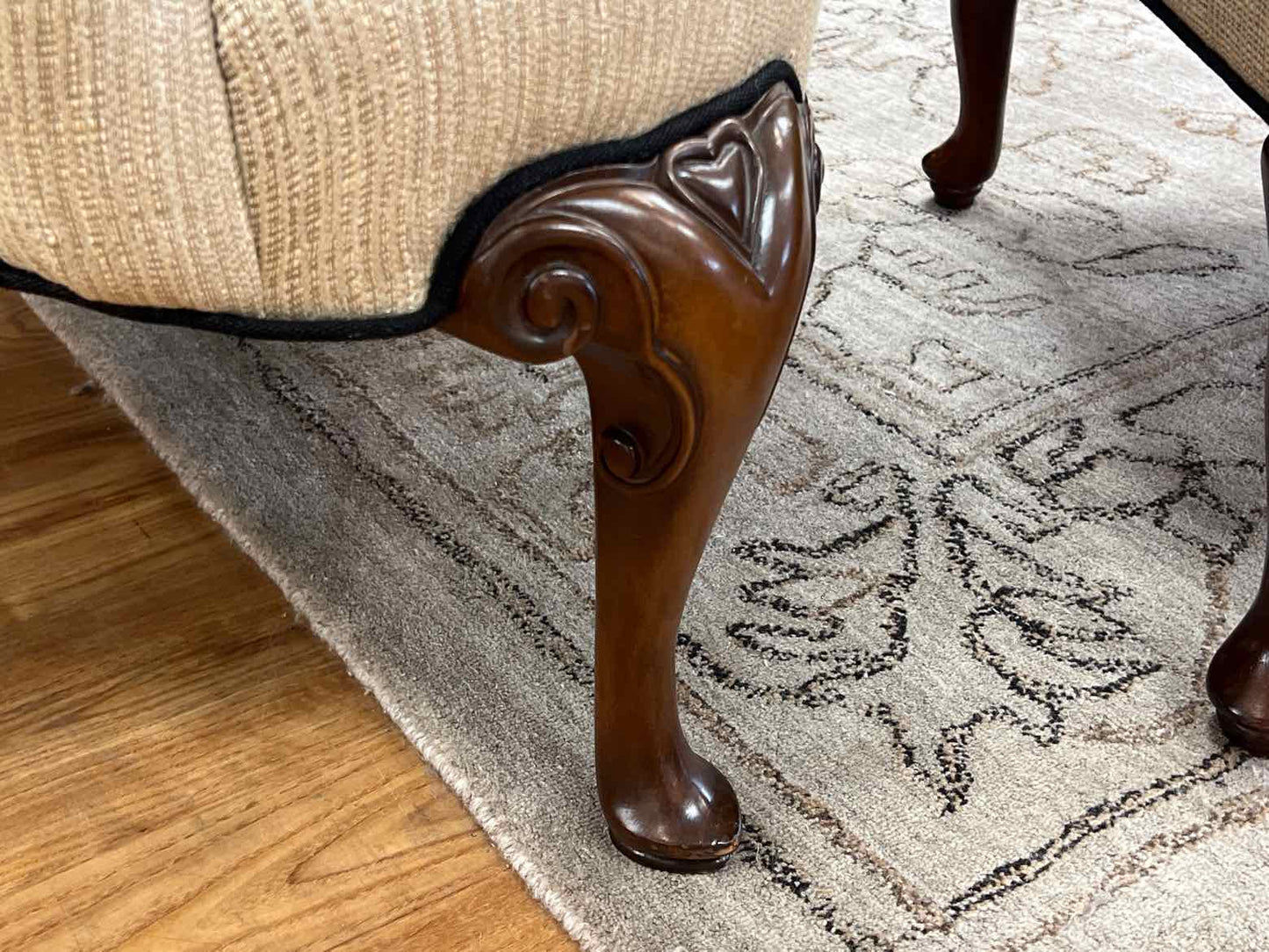 Baker Wing Chair w/ Ottoman
