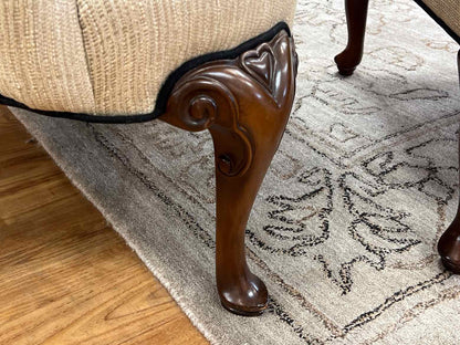 Baker Wing Chair w/ Ottoman
