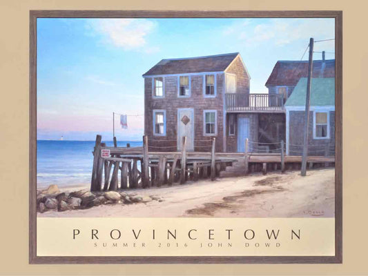 Driftwood Framed Print Under Glass 'Provincetown 16 John Dowd