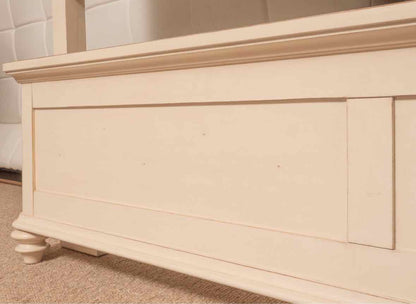 Cream Finish ShutterQueen Bed Includes Wooden Siderails & Slats