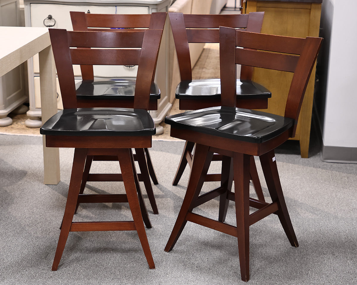 Set of 4 Counter Swivel Counter Stools