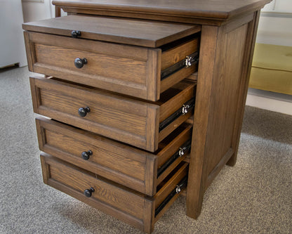 Pair of Pottery Barn Hudson Nightstands in Hewn Oak Finish