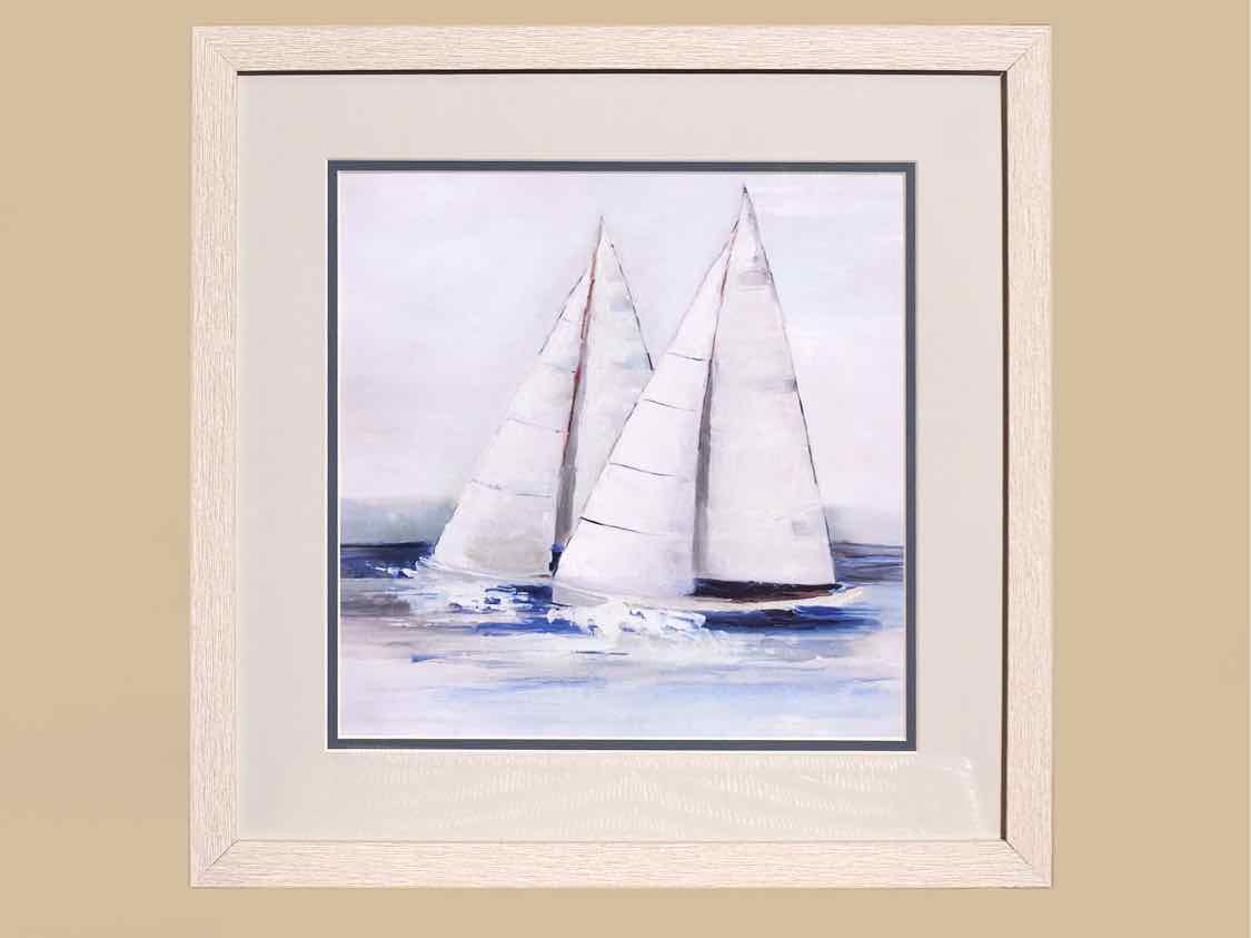 'Close Sail' Framed Print 2/2