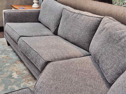 Boston Interiors 3-Piece Curved GreyFlex Upholstered Sectional