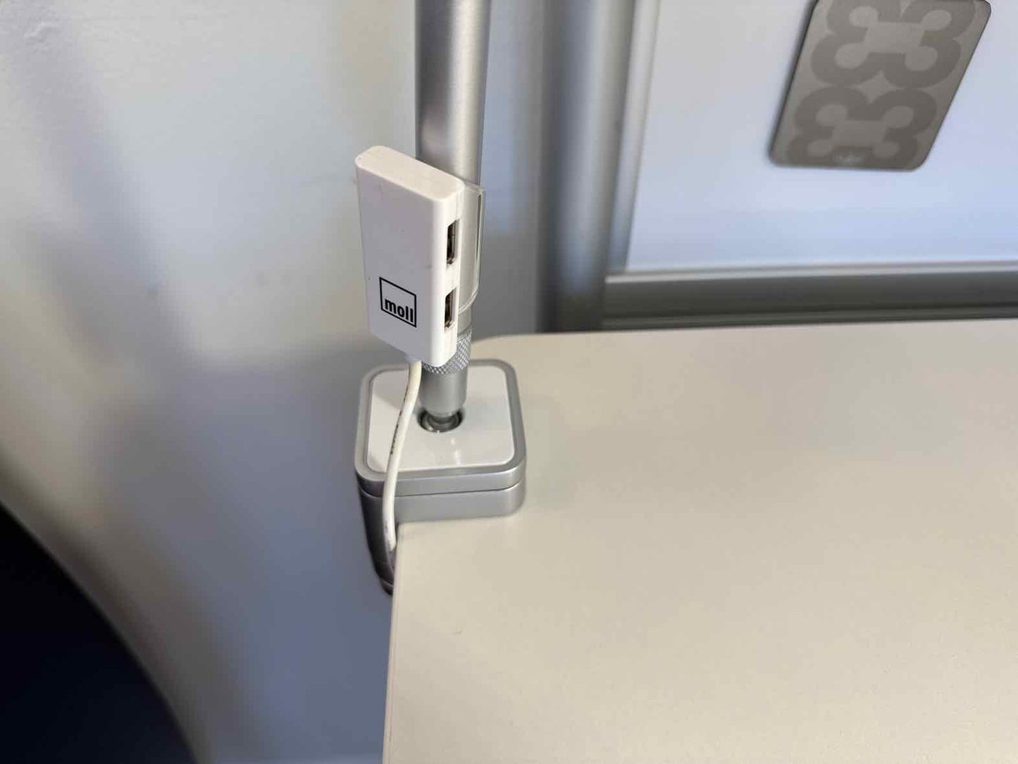 Moll 'Champion' Adjustable Height Desk With Flex Deck Extension