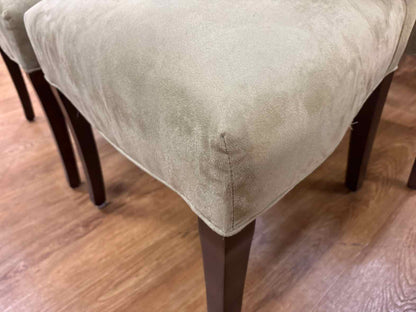 Set of 8 Sage Green Parsons Dining Chairs