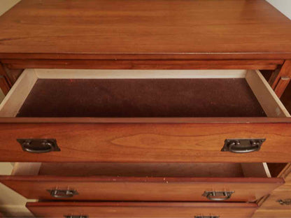 Cherry Mission Style 5 Drawer Chest