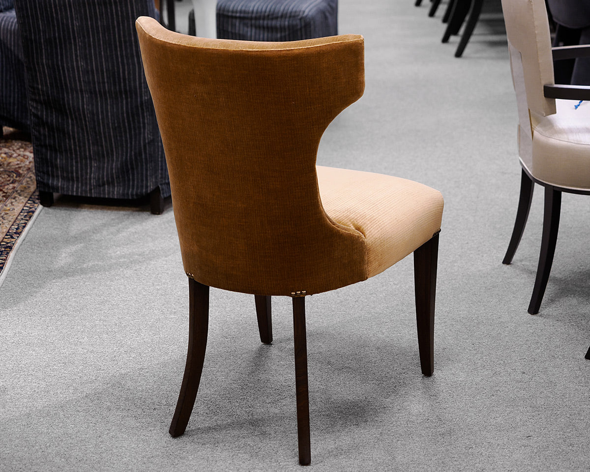 Set of 8 Velvet Dining Room Chairs