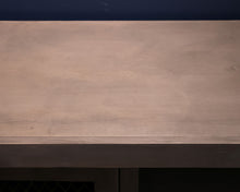 Technology Console  Washed Grey w/2 Lattice Patterned Doors/2 Shelves. On Wheels