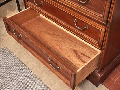 Lexington  Cherry 5 Drawer Accent  Chest with Brass Handles