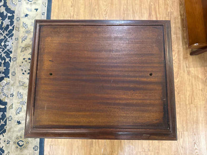 Mahogany Swivel Top Side Table