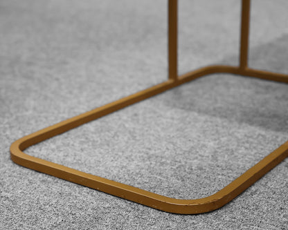 Pair of Crate & Barrel Gold Side Tables