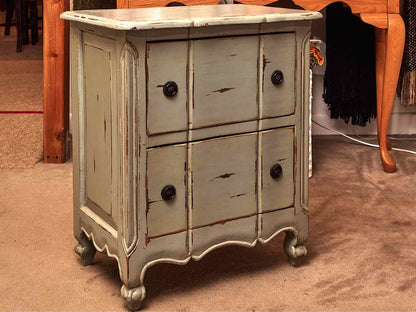 'Blue Sage'' Distressed Finish 2 Drawer Accent Chest