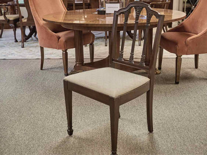 Grand Rapids Mahogany Dining Table & Set of Five Wheatsheaf Back Dining Chairs