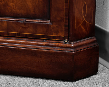 Theodore Alexander Burl Wood Corner China Cabinet