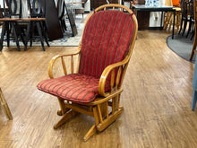 Glider Chair w/ Red & Green Striped Cushion