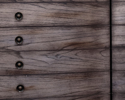 Two-Door Brushed Nickel Console